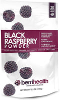 BerriHealth 100% Authentic Oregon Black Raspberry Powder - Made in The USA - 100 Grams - Gluten-Free Vegan Non-GMO