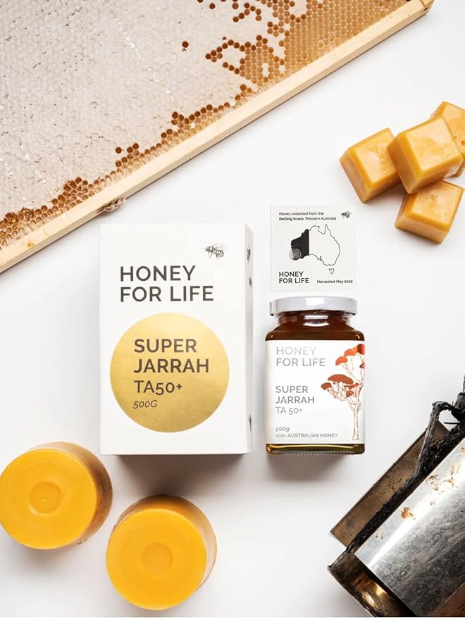 Jarrah Honey TA 50+ - Jarrah Honey is nectar gathered by bees from the flowers of the Jarrah Tree (500 g)