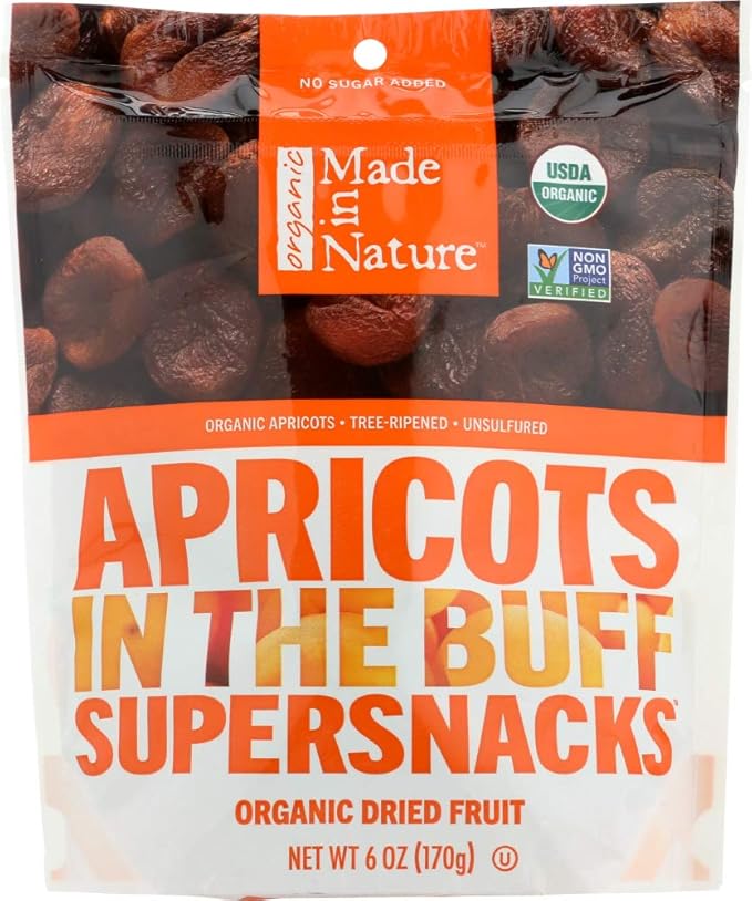 Made In Nature Organic Dried Apricot 6 Ounce - 12 per case.