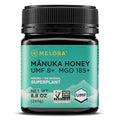 Melora Raw Manuka Honey from New Zealand | UMF 8+ | MGO 185+ | 8.8 Oz Jar | Safe for Skin Care | Edible &amp Healthy Sugar Alternative | Traceable from Hive to Hand Manuka Honey