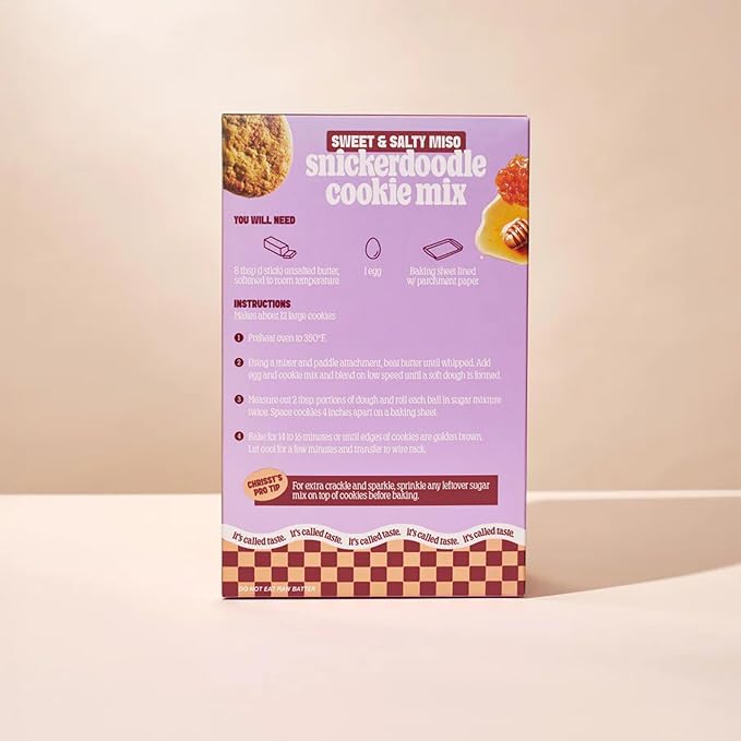 Cravings by Chrissy Teigen Miso Snickerdoodle Cookie Mix - Makes 12 4-inch Soft &amp Chewy Cookies Easy Cookie Mix (Pack of 3)