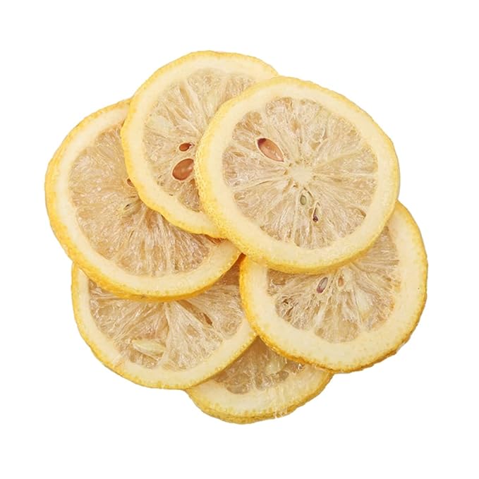 jweemax 500g Dried Fruit Slices Dehydrated Fruit Slices for Cocktails Garnish Home Decor Fruit Tea Lemon-Honey Added