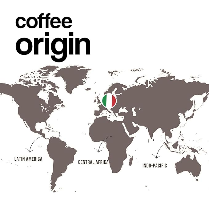 Dongiò Caffè Variety Pack whole bean coffee 3 bags of 2.2 lbs - 100% blended and roasted in Italy (light medium and dark roasts)