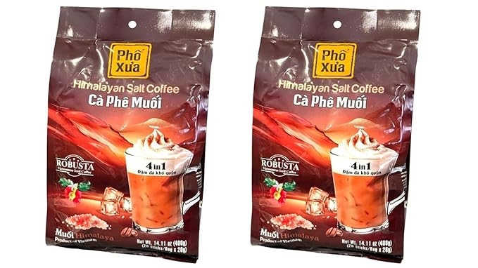 Instant Coffee Powder Quick Dissolving (2 PACKS HIMALAYAN SALT COFFEE)
