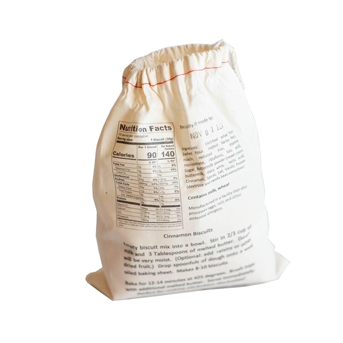 Lehman's Biscuit Mix Quick and Easy to Prepare and Bake Hot Delicious 10.25 oz Gift Bag Sweet Cinnamon