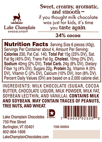 LAKE CHAMPLAIN CHOCOLATES 26 Piece Milk Chocolate Coins Gift Bag 6.5 OZ