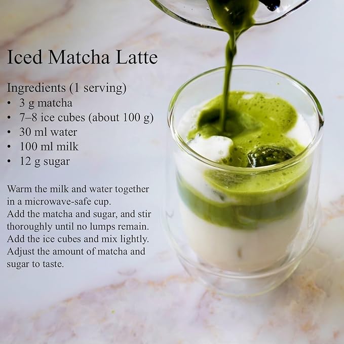 JEAU CHAU Premium Uji Matcha Powder from Kyoto Japan (3.5oz/100g. 50 servings per bag) Vivid Green Ceremonial Quality Taste for Lattes &amp Baking