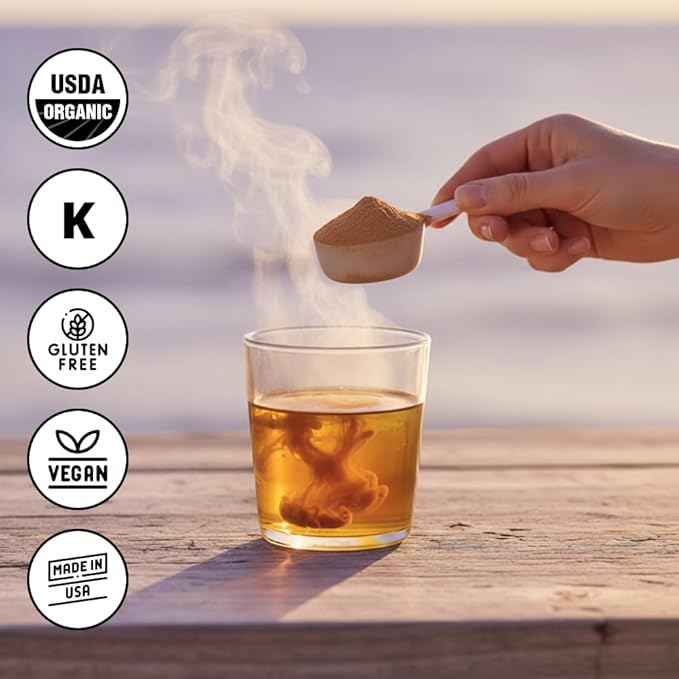 Mind Master Mushroom Powder Blend – Brain Health Supplement with Lion’s Mane Cordyceps Maca Shiitake Red Reishi &amp Ceylon Cinnamon – Mix into Coffee Tea or Smoothies Any Time of Day 2.1 oz Pow