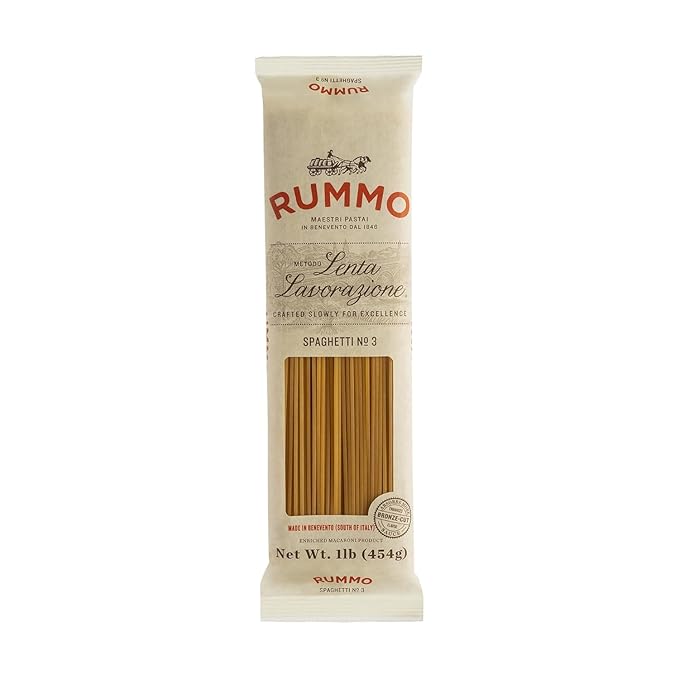 Rummo Spaghetti Pasta N.3 - Spaghetti Pasta Noodles Durum Wheat Pasta Thin Spaghetti Noodles Italian Pasta Dry Pasta - 16 Ounce (Pack of 18)