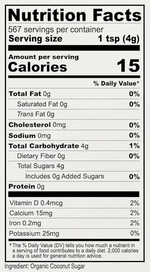 Anthonys Organic Coconut Sugar 5lbs Non-GMO and Gluten Free
