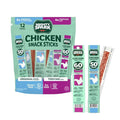 Mighty Sparks Chicken Snack Sticks Variety Pack Original &amp Teriyaki – 12 oz Bag (12 Sticks) – All Natural Low Calorie High Protein Meat Snacks – Gluten Free &amp Keto Friendly