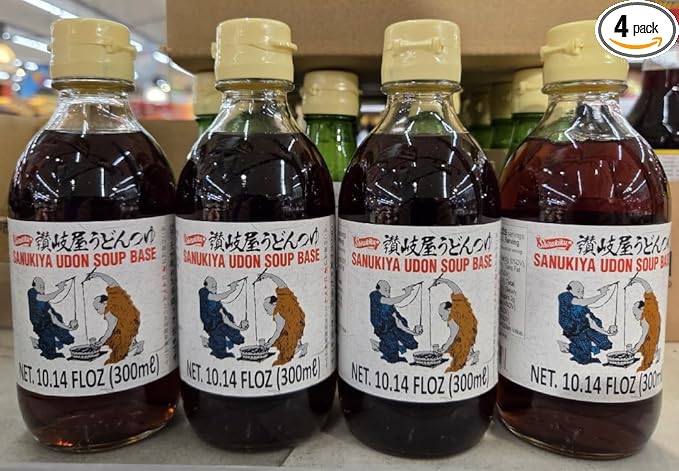 Sanukiya Udon Soup Base 10.14fl oz 300ml (Four Bottles)
