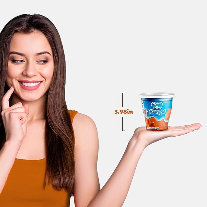 AREQUIPE ALPINA Dulce de Leche (2 PACK). Milk Caramel Sauce Dip for Apples and Desserts - Creamy Consistency as Cajeta - Great for Alfajores Obleas and Breakfast - 2 Pack x 175 oz each.
