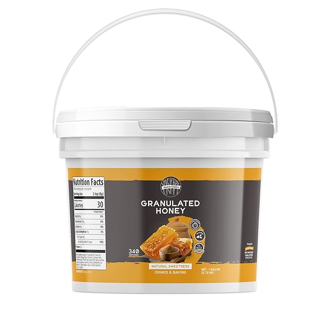 Birch &amp Meadow 7-Grain Hot Cereal &amp Granulated Honey Bundle (1 Gallon Buckets) Versatile Ingredients Oatmeal &amp Smoothies Flavorful