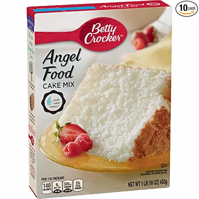 Betty Crocker Angel Food White Cake Mix 16 oz (Pack of 10)