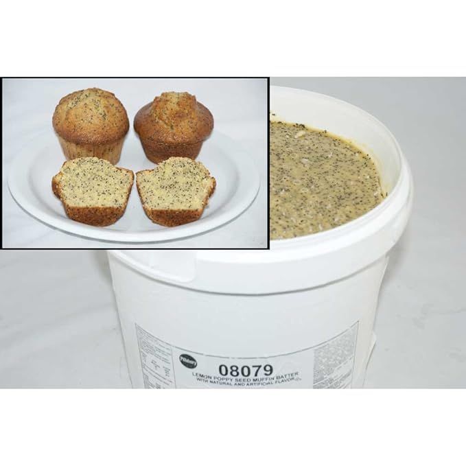 General Mills Pillsbury Lemon Poppyseed Muffin Batter 18 Pound -- 1 each.