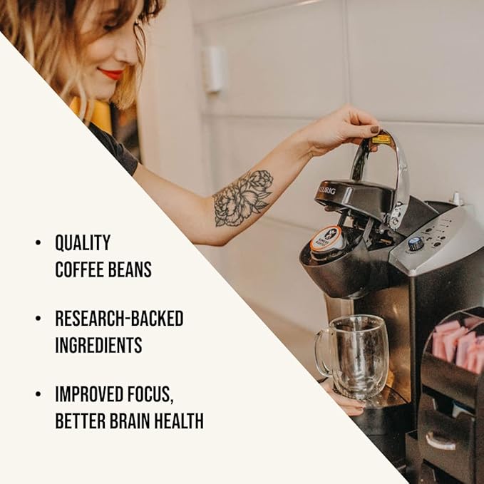Kimera Koffee Organic Ground Coffee Original Blend Medium Roast infused with Taurine Alpha GPC DMAE and L-theanine