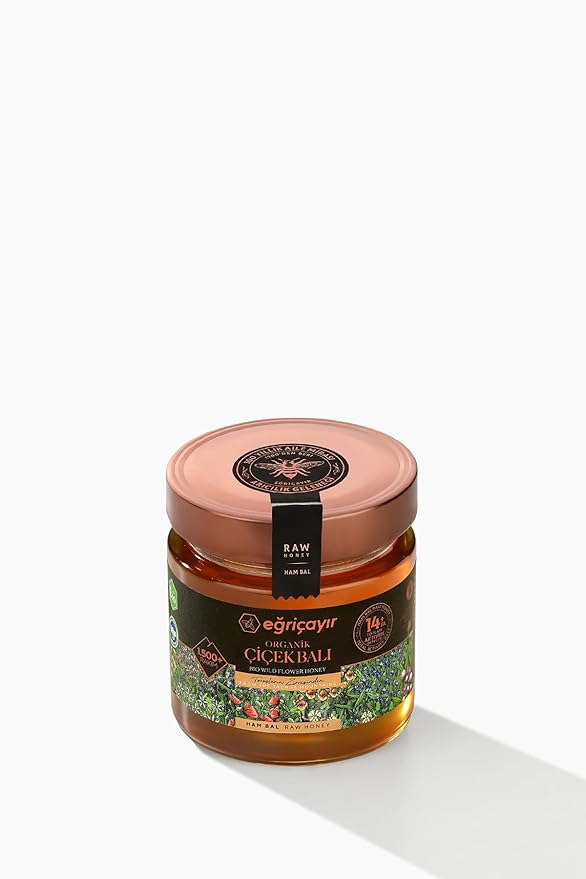 Organic Wildflower Honey TA14 300g - Pure Anatolian Honey from Diverse Flora