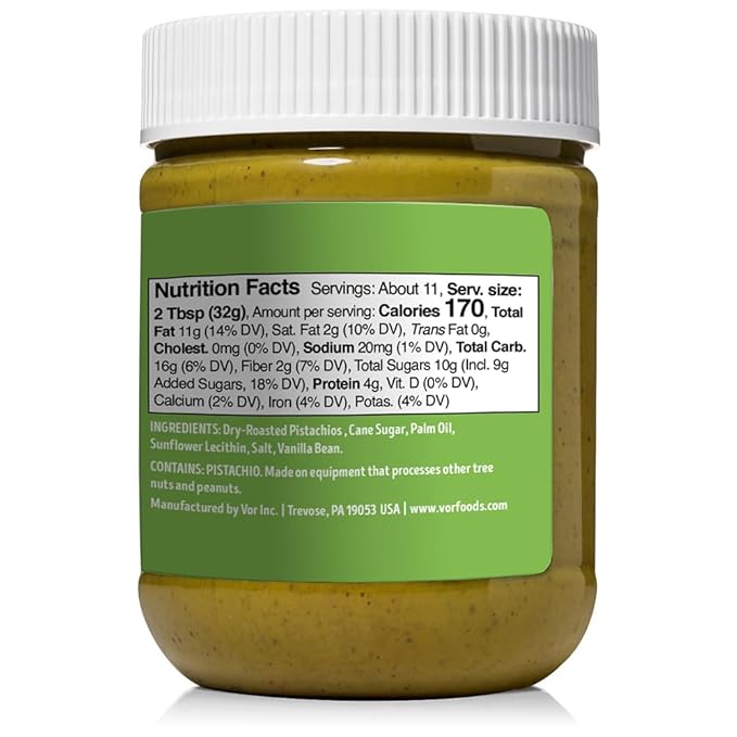 Vör Pistachio Cream (12oz) | Rich &amp Nutty pistachio cream spread for Knafeh Dubai Chocolate Bars