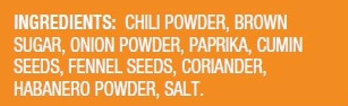 Dave's Rub a Dub Dub Happy Habanero Seasoning Low Sodium Dry Rub BBQ Spice Blend for Meats Seafood Veggies 5 OZ Shaker Bottle 12 Pack