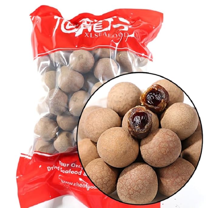 Xlseafood Premium Grade Dried Longan with Shell 16OZ (1 Pound 454g) - Unsulfured Unbleached Longan Fruit