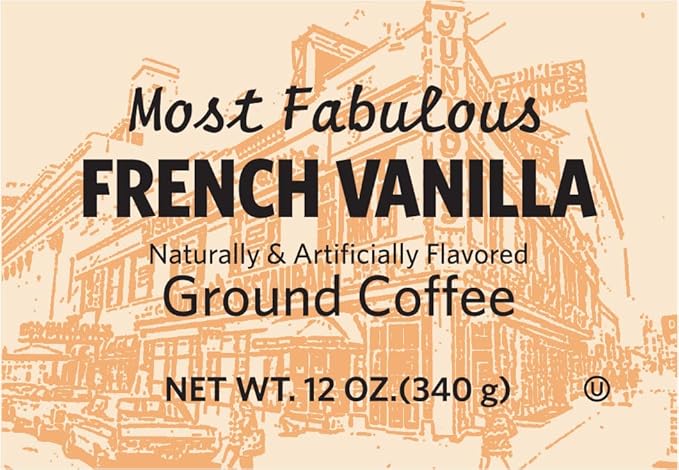 Junior's Most Fabulous Ground Coffee 12 oz (French Vanilla 6 bags)