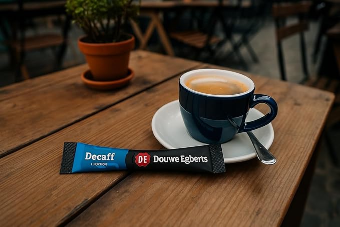 Douwe Egberts Decaf Instant Coffee Sachets (Each 1.5g Pack of 50) – Smooth Medium Roast Decaffeinated Single-Serve Coffee Sticks