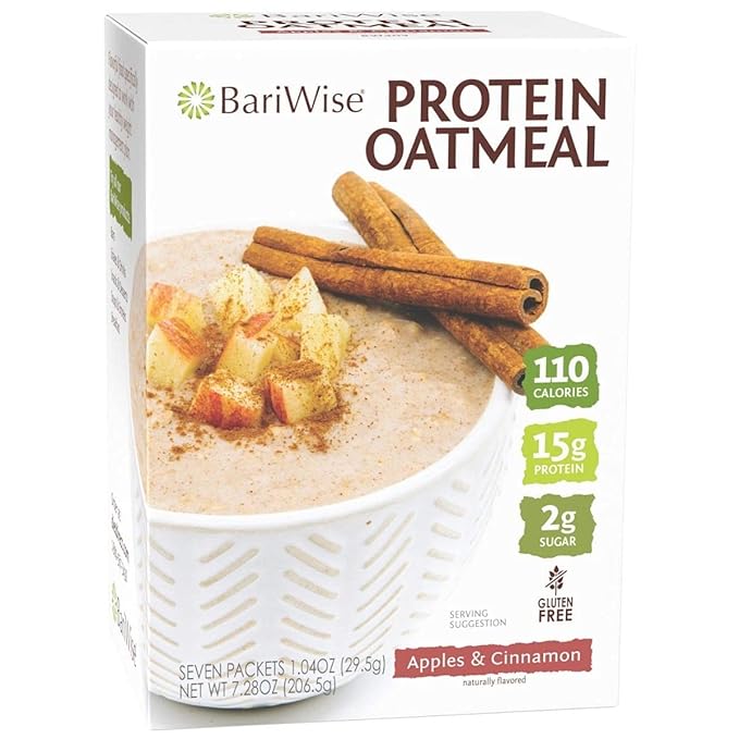 BariWise Protein Oatmeal Bundle Maple &amp Brown Sugar and Apples &amp Cinnamon