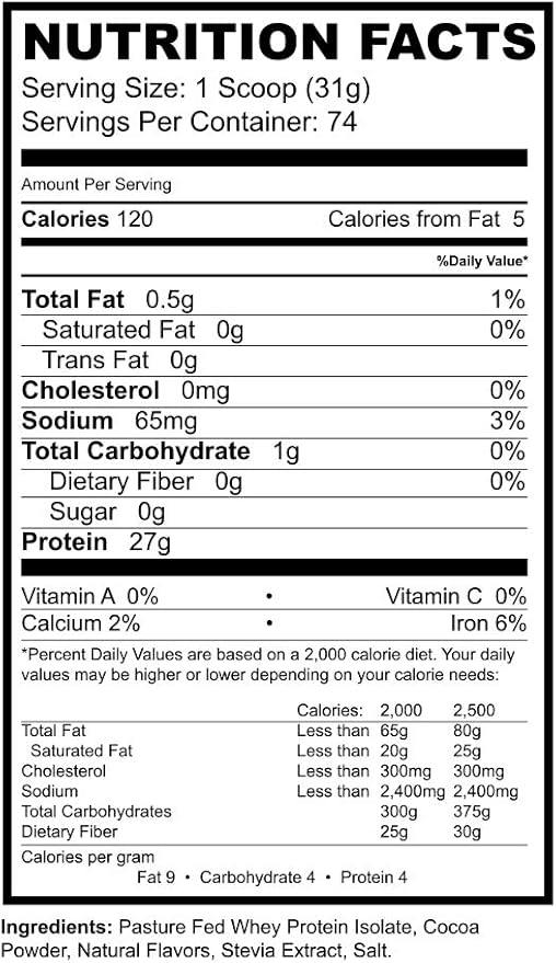 Precision ISO Cookies &amp Cream (5lb) | Premium Pasture Fed Whey Protein Isolate