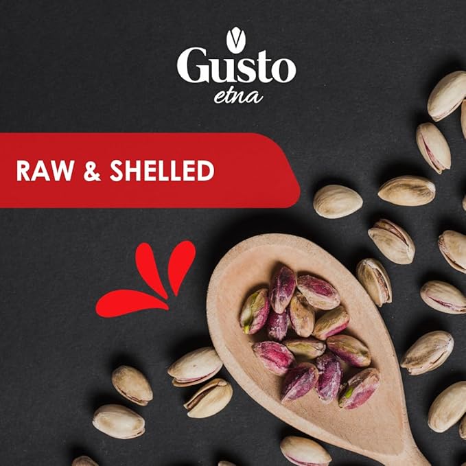 Pistachios No shell Raw Shelled Unsalted 2.2 lb (1 kg) Turkish Pistachios Raw Kernel Natural Purple Color Gusto Etna