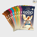 The Good Chocolate - Keto Chocolate Variety Pack Zero Sugar Lower Net Carb Snack Lower Calorie Chocolate Candy Variety Pack 6 Flavors 12 Bar Value Pack