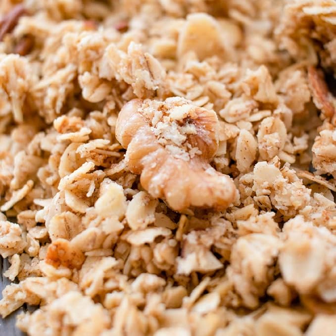 Mrs. Barr’s Natural Foods Granola | Almond Walnut &amp Pecan | Certified Organic Gluten Free Oats | Soft Texture | Small Batch | Gourmet Quality | Real Ingredients | 10 Ounces (3 Pack)