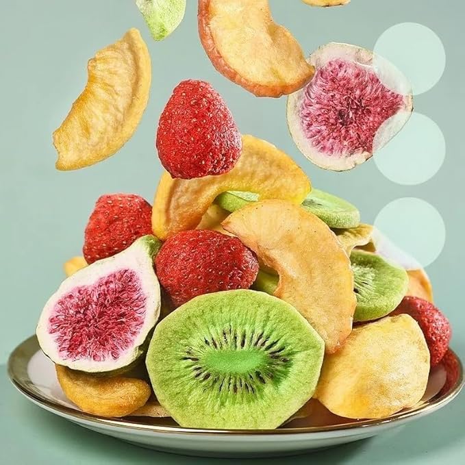 Various Instant freeze-dried fruit crisps mix 250g/candried vegetables and Fruit Crispy ChipsOkra mushroomsStrawberry Banana Red Date Fig jackfruit kiwifruithealthy and nutritious snacks (2can)