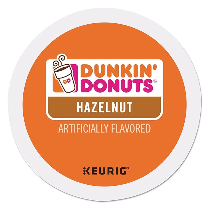 Dunkin Donuts Hazelnut Flavored Coffee K-Cups For Keurig K Cup Brewers (24 Count)