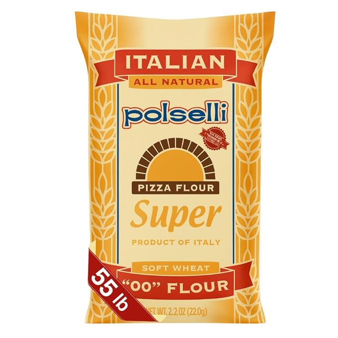 SUPER Tipo 00 double Zero Flour for Pizza Bread Pastas and more Specifically formulated for Roman Pizza All Natural Unbleached Unbromated No Additives Formulated for a 72+ hour rise (25 kg