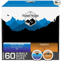 Roast Ridge Single Serve Coffee Pods for K-Cup Brewers Flavored Variety Pack Medium Roast 60 Count (30 each: French Vanilla Hazelnut)