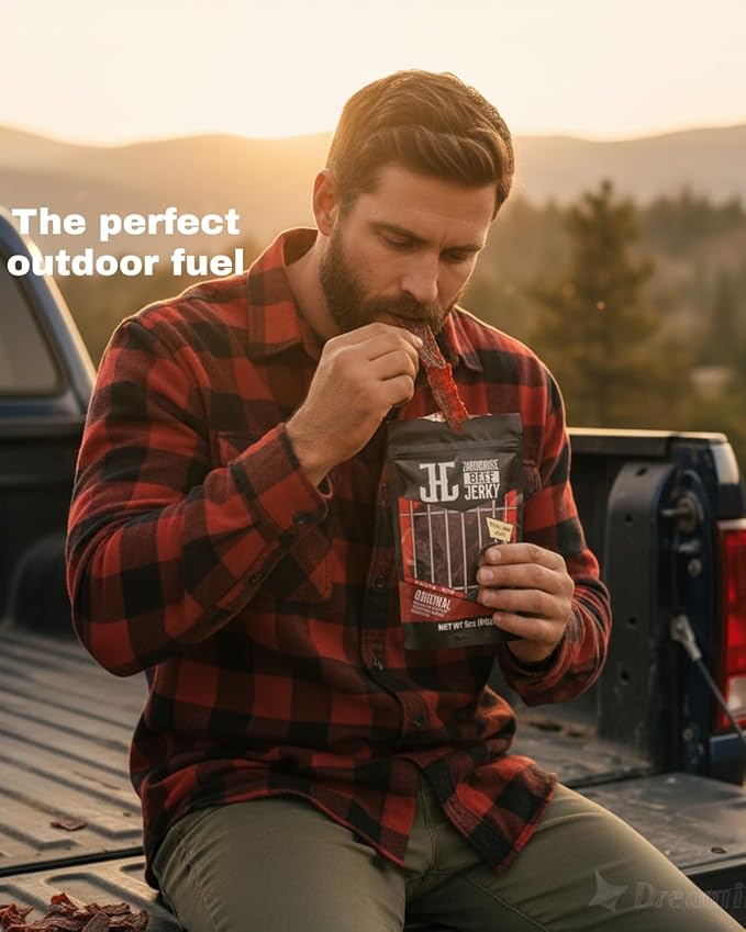 JailHouse Beef Jerky Original | High-Protein Snacks for adults Gluten-Free Jerky Fuel for Active Lifestyles | Uncut Mob Taste | Your Poker Table Carnivore Snax | The Perfect Gourmet Gift for Men
