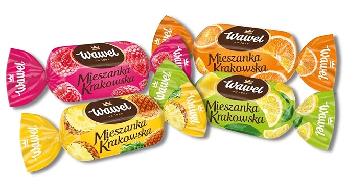 Wawel Mieszanka Krakowska Chocolate Coated Jelly Sweets (1000g)