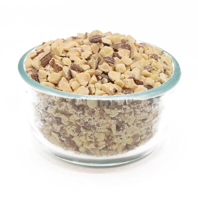 C.J. Dannemiller Dry Roasted Chopped Almonds Bulk 10 LB Box Unsalted Almonds Perfect for Snacking Baking Cooking