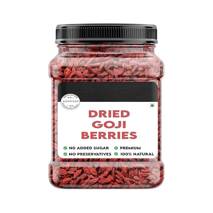 Generic Superfoods - Dried Goji Berries -Jar - Unsweetened Goji Berry Dry Fruits100% Natural/Rich in Vitamin A 200 gm