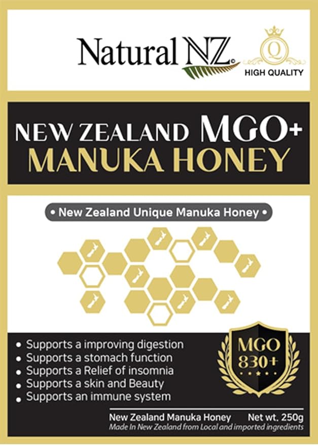 Natural NZ Manuka Honey MGO 830+ 250g (1)