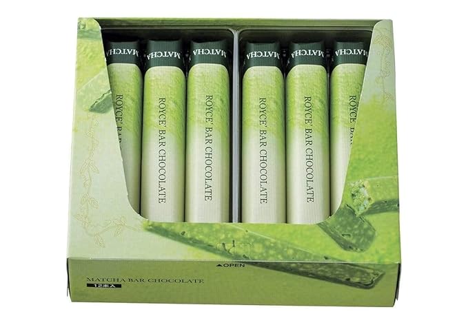 ROYCE' Matcha Bar Chocolate – Japanese Green Tea Treat from Hokkaido | Gourmet Snack for Gifting &amp Indulging | 12 Pieces
