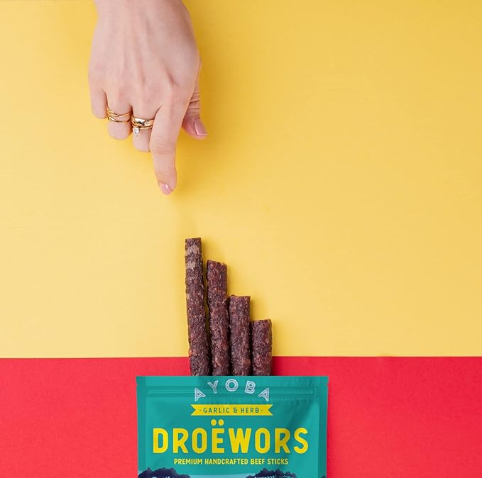 Ayoba Droewors Grass Fed Beef Paleo Sticks Variety Pack (2 Ounce Pack of 3) - Keto Friendly Air-Dried Beef Protein Sausage Snacks - Low Carb Gluten Free Nitrate Free No Sugar Meat Snacks
