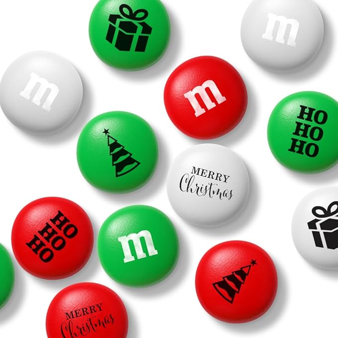 M&ampM’S Christmas Tree Gift Box Pre-Designed Colorful Christmas Candy Mix Perfect for Holiday Gift Exchanges