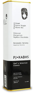P.J. KABOS 2024/25 Harvest Everyday Greek Extra Virgin Olive Oil Kosher Greece Cold Extracted 16.9 oz Tin Koroneiki Chef's Selection Classic - Delicate