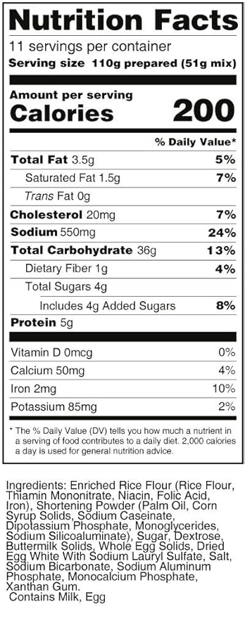 Bernard Foods Gluten Free Pancake Mix SURVIVAL FOOD 66 SERV. - (6) 20oz pouches