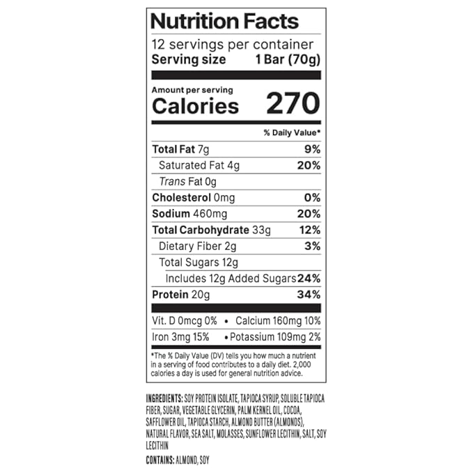 PROBAR - PROTEIN Bar Sea Salt Caramel Non-GMO Gluten-Free Healthy Plant-Based Whole-Food Ingredients Natural Energy (12 Count)