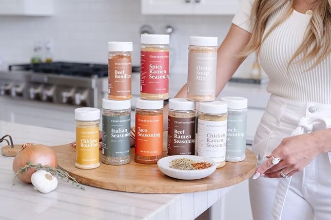 Clean Monday Meals Onion Seasoning Mix | Gluten Free Dairy Free No Artificial Additives | Versatile Dry Onion &amp Garlic Seasoning for Soups Sauces &amp Cooking | 11 oz (≈ 314 g)