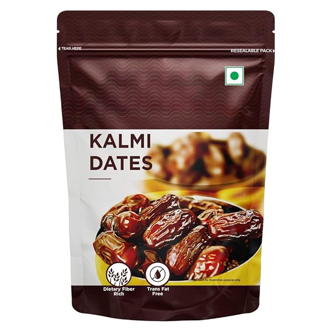 Generic Premium Kalmi Dates- Juicy &amp Delicious Khajoor Khajur | No artificial colours | Naturally Sweet | Instant Energy | Resealable Pouch - 350 gm