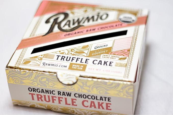 Rawmio Mini Chocolate Truffle Cake - 5 oz. Raw Organic Vegan Gluten-Free - 3 Packs